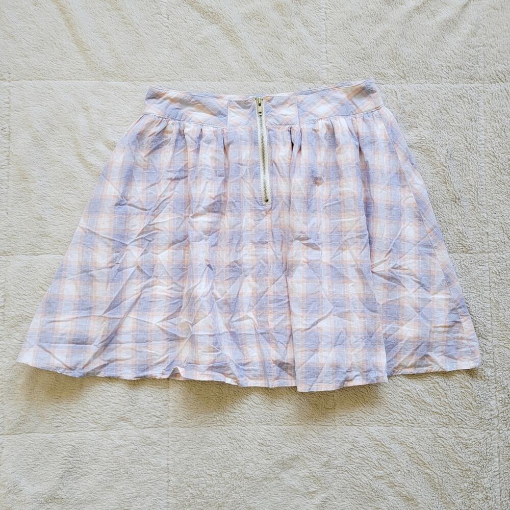 Fifty Street Pastel Plaid Mini Skirt - Picture 2 of 3